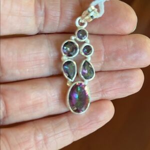 Sterling Silver Mystic Topaz  Pendant